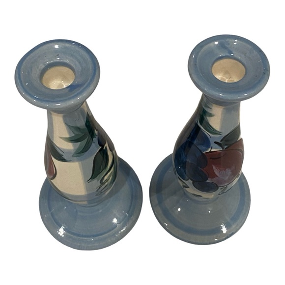 Gail Pittman‎ 8.5" Candle Holders 1994 Signed - Picture 4 of 5